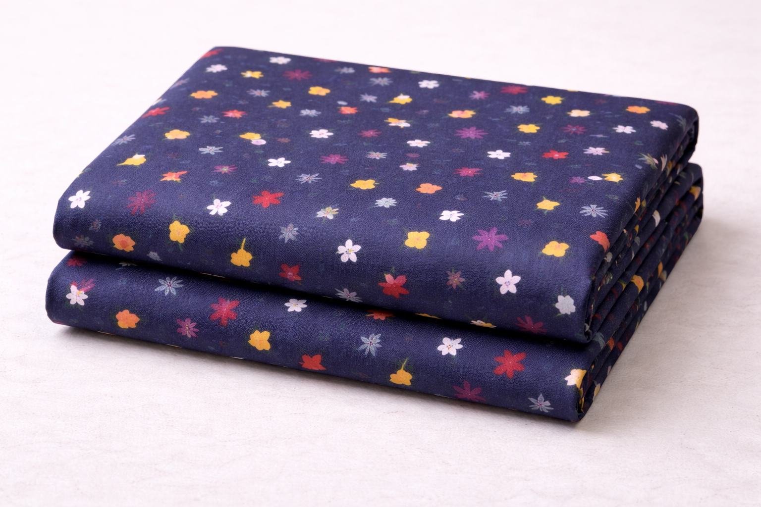 Cotton Bedsheet with - WHITE SMALL FLORAL - Image 4