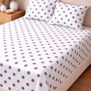 Cotton Bedsheet Cream star