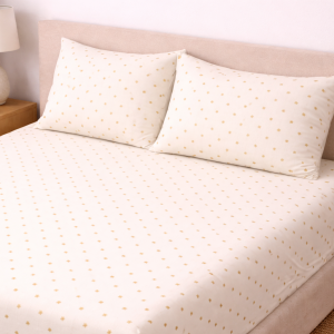 Cotton Bedsheet Cream star