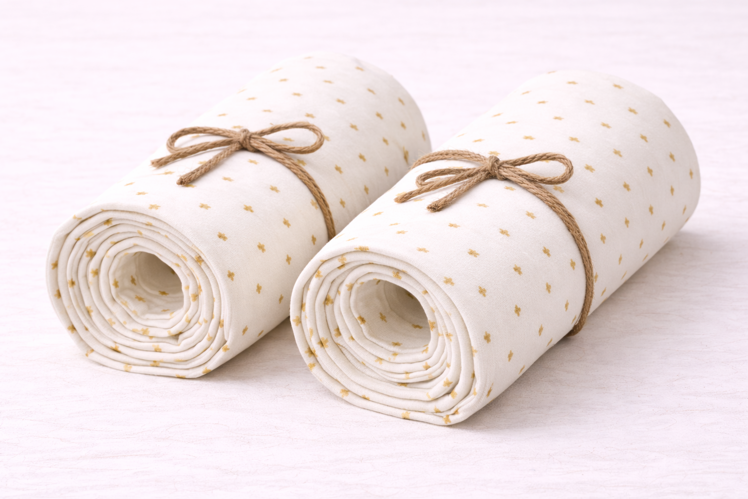 Cotton Bedsheet Cream star - Image 2