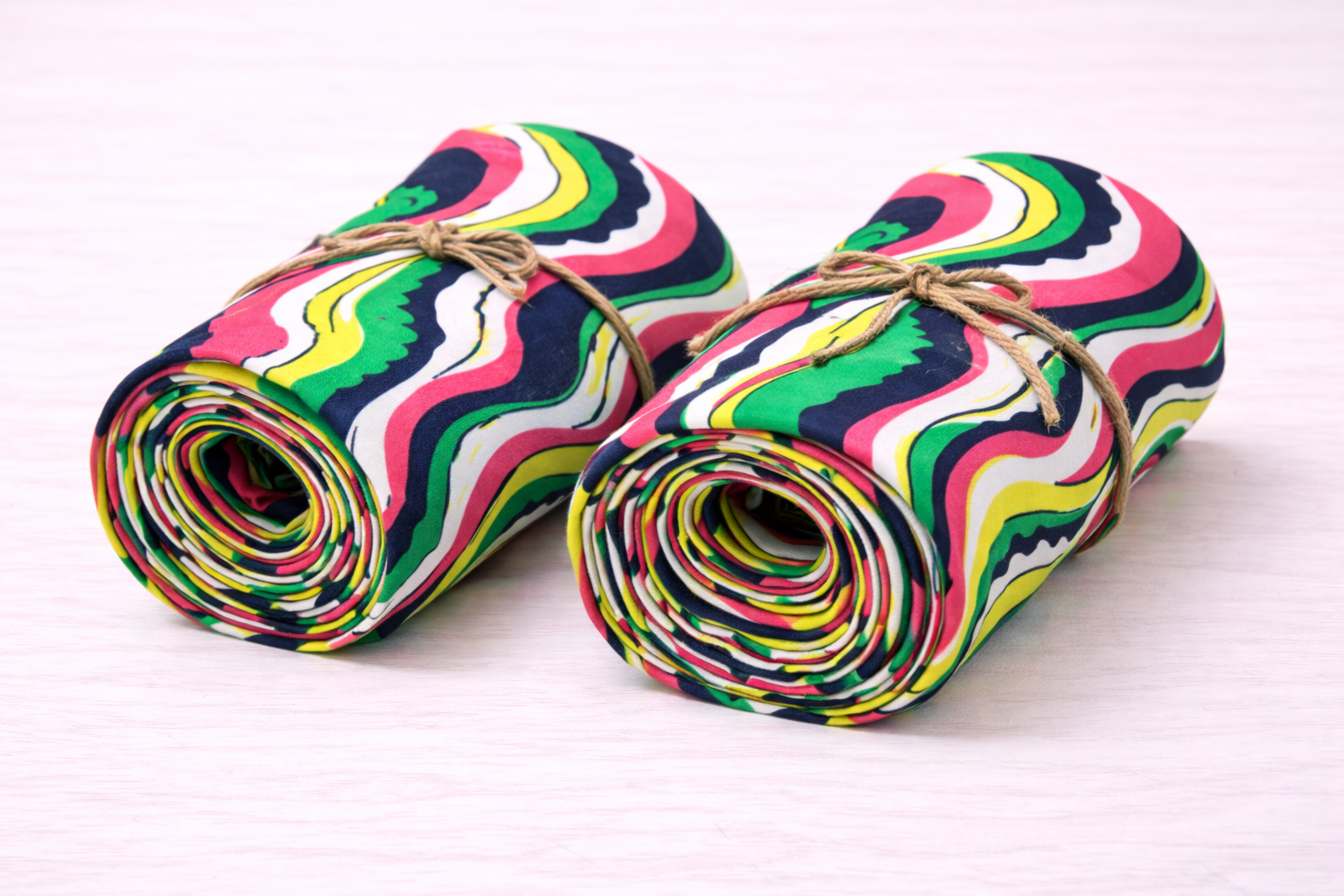 Cotton Bedsheet with Wave design - multi color - Image 2