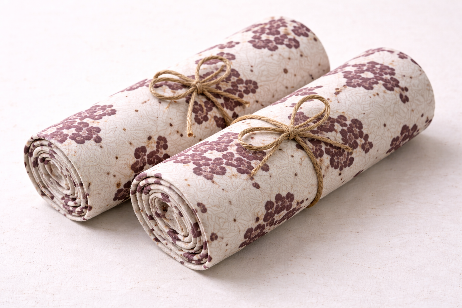 Cotton Bedsheet with Brown mini floral - Image 2
