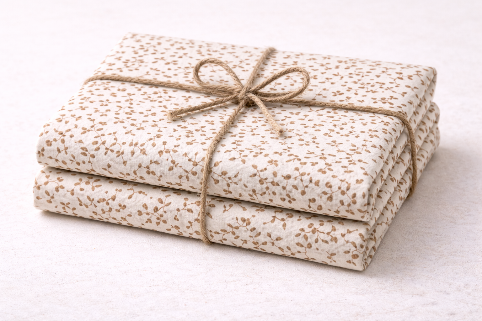 Cotton Single Size Bedsheet – Blue Floral - Image 3