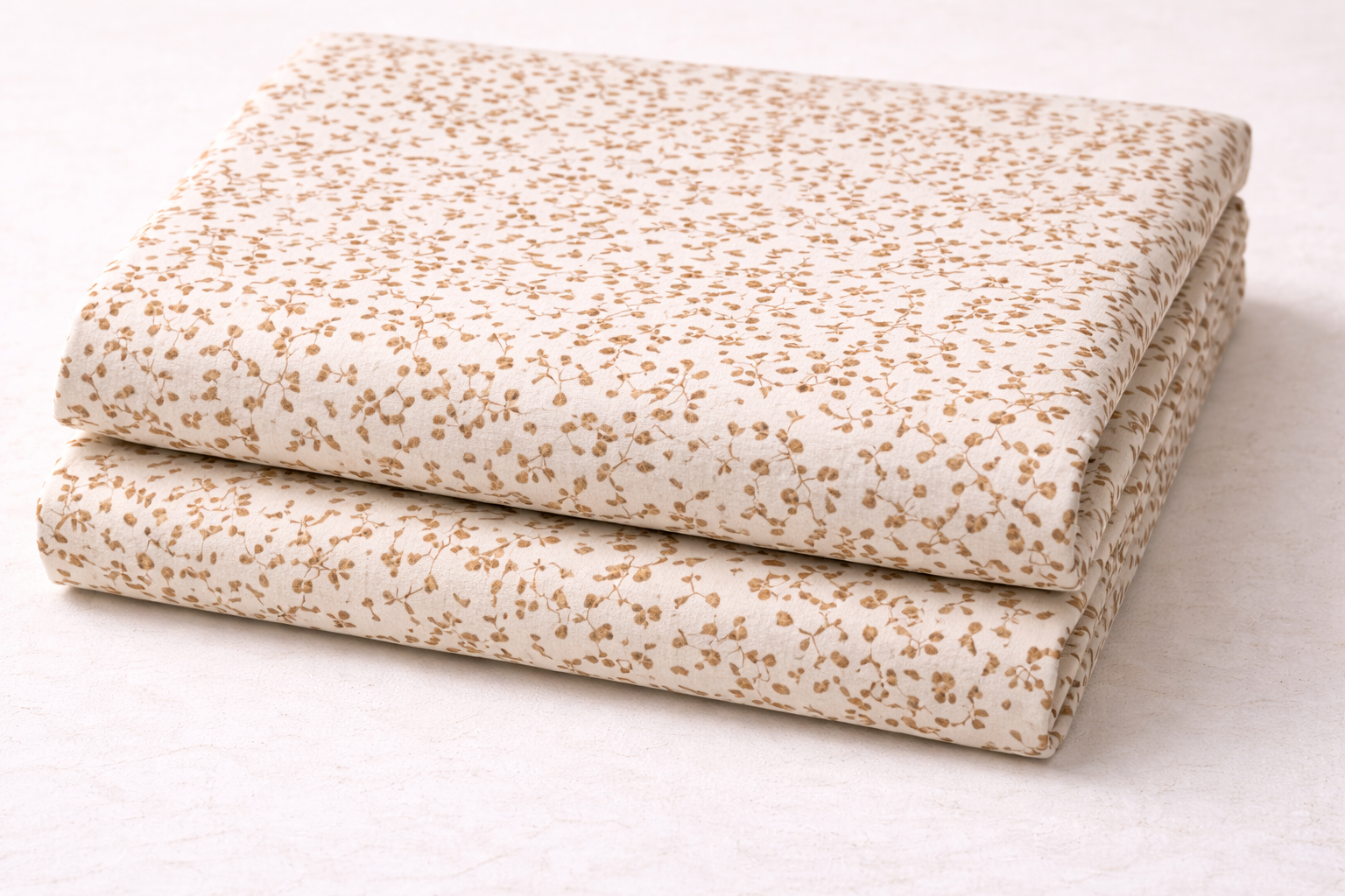 Cotton Single Size Bedsheet – Blue Floral - Image 4