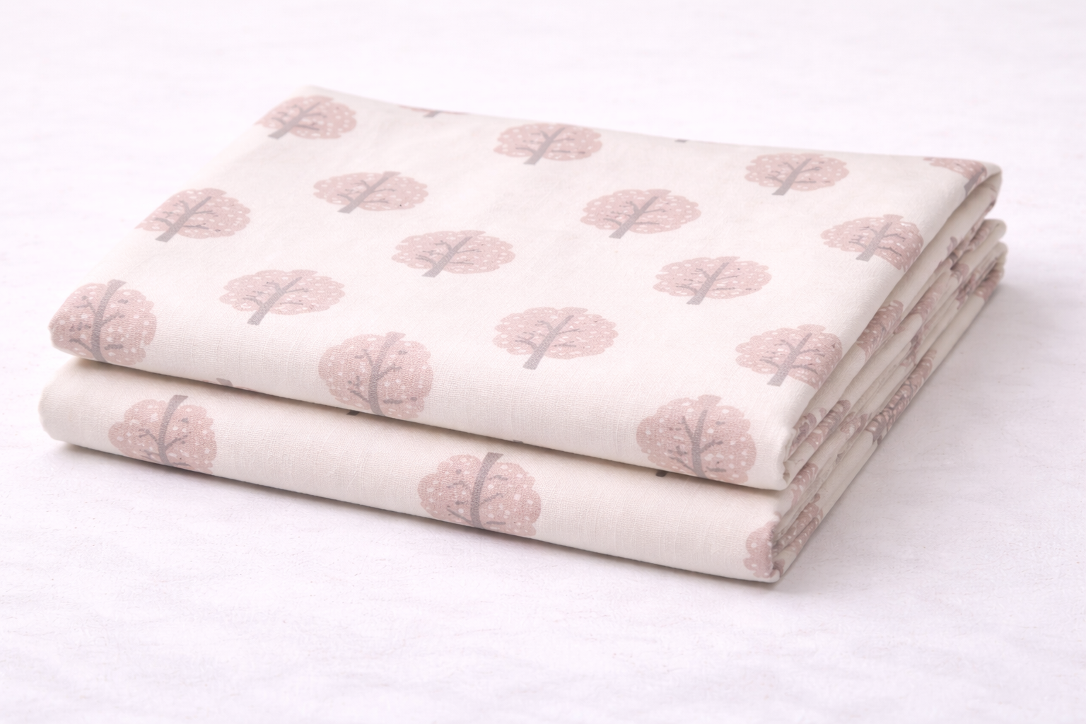 Cotton Bedsheet with - White Tree - Image 4