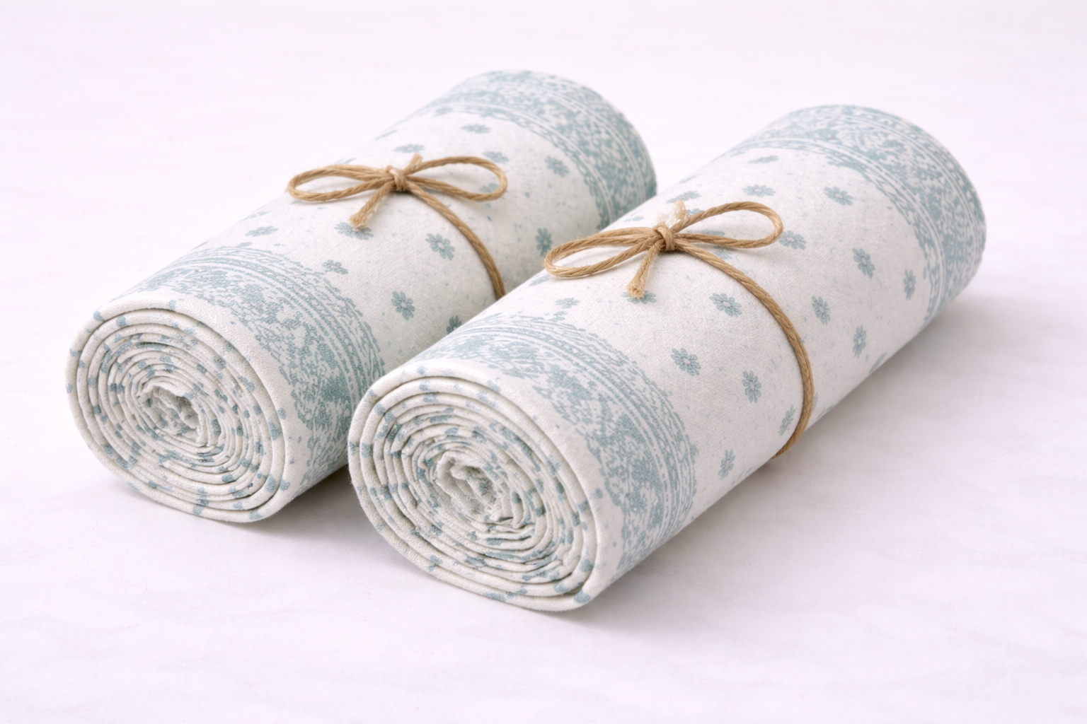 Cotton Bedsheet with Green Design - Image 4