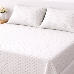 Cotton Bedsheet with  Brown floral