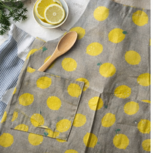 Cotton Apron with design - Lemon