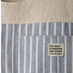 Cotton Apron with design - Lite color stripe