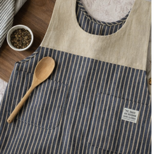 Cotton Apron with design - Striped