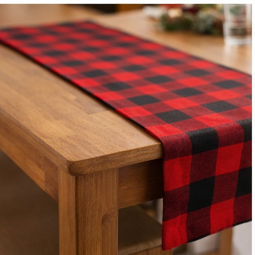 Cotton TABLE RUNNER with design - RED DEER - Image 5